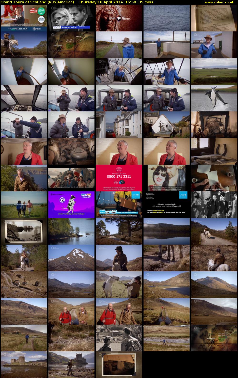 Grand Tours of Scotland (PBS America) Thursday 18 April 2024 16:50 - 17:25