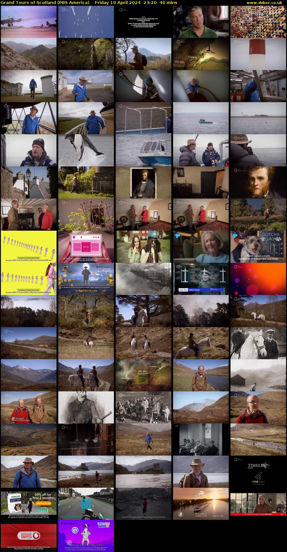 Grand Tours of Scotland (PBS America) Friday 19 April 2024 23:20 - 00:00
