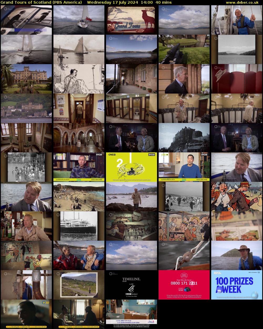 Grand Tours of Scotland (PBS America) Wednesday 17 July 2024 14:00 - 14:40