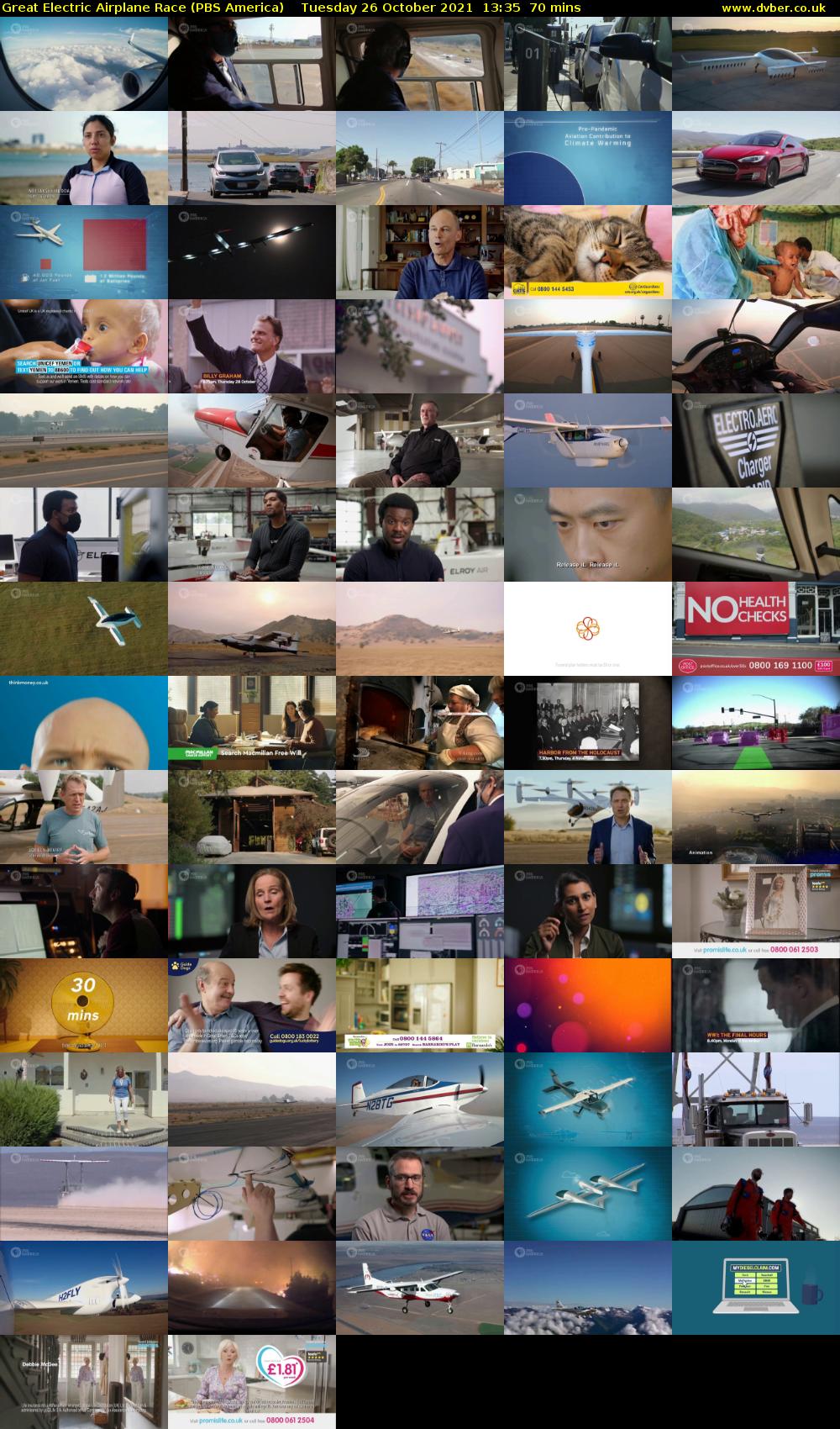 Great Electric Airplane Race (PBS America) Tuesday 26 October 2021 13:35 - 14:45