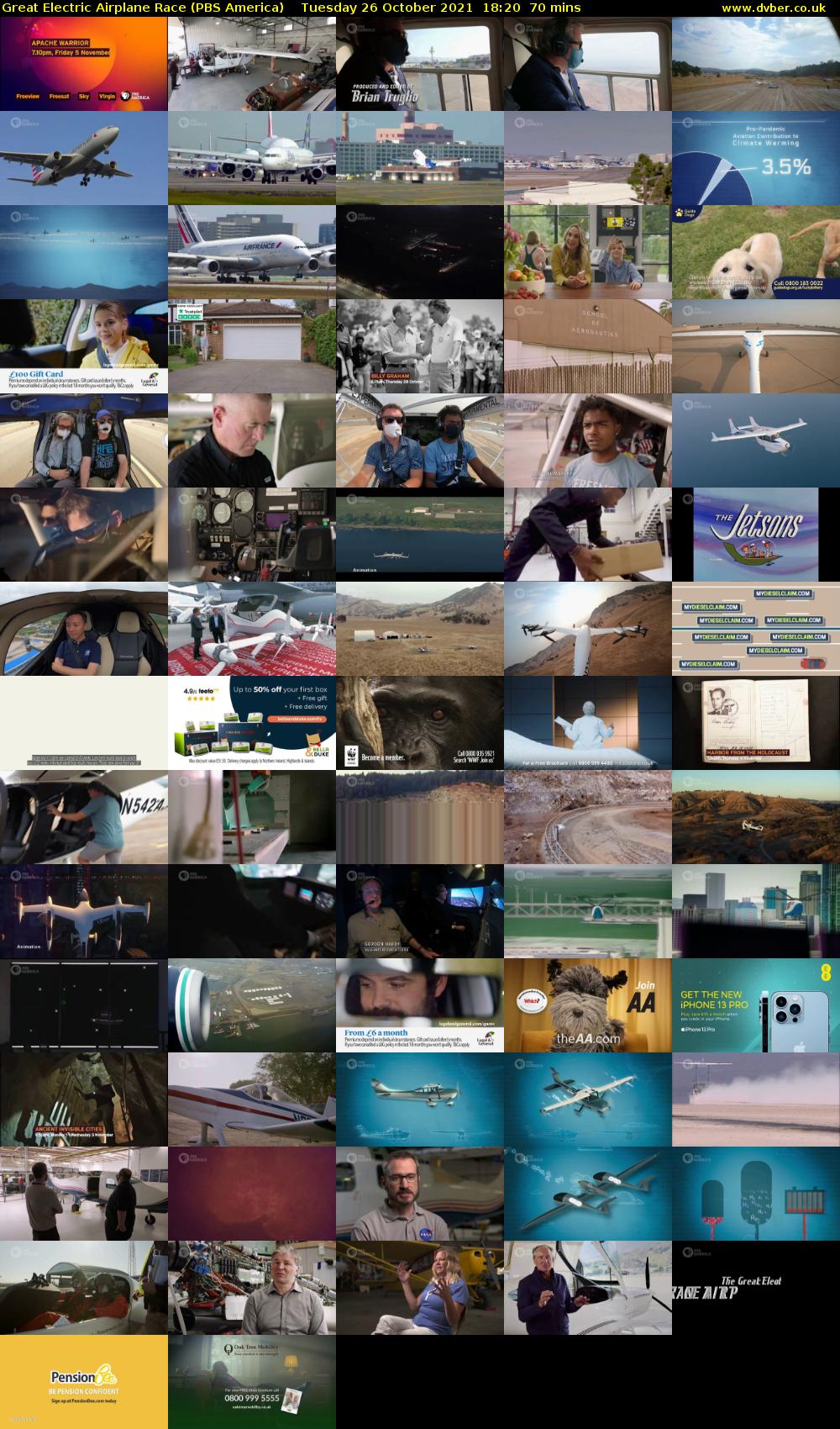 Great Electric Airplane Race (PBS America) Tuesday 26 October 2021 18:20 - 19:30