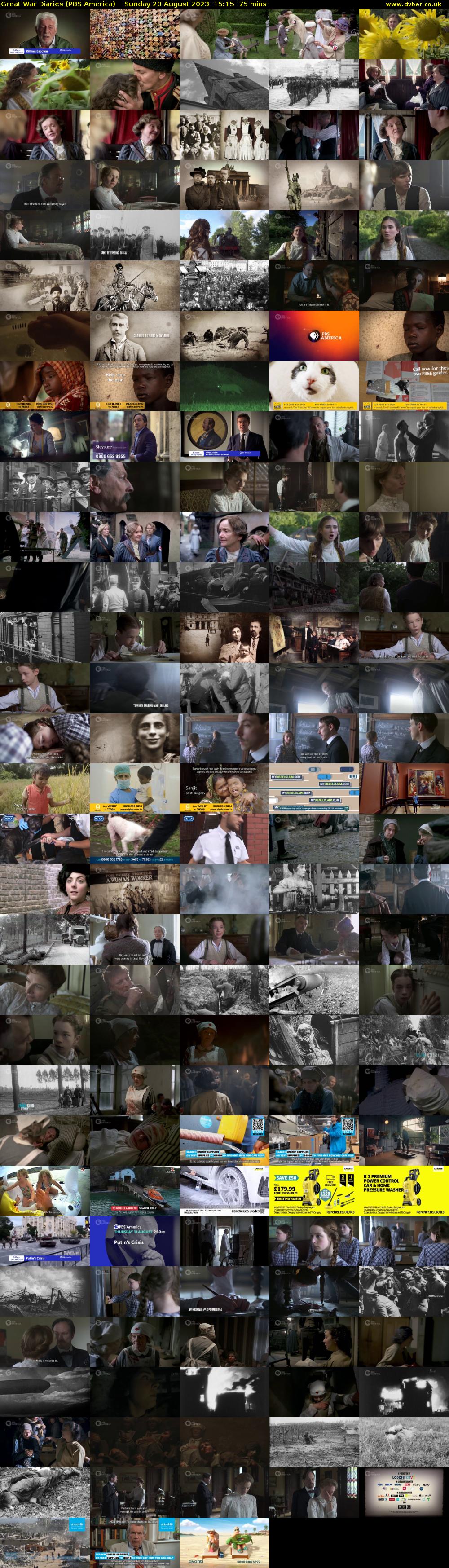 Great War Diaries (PBS America) Sunday 20 August 2023 15:15 - 16:30