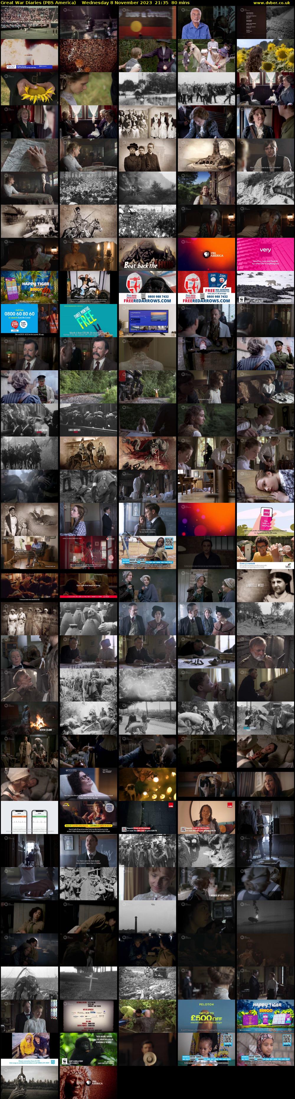 Great War Diaries (PBS America) Wednesday 8 November 2023 21:35 - 22:55