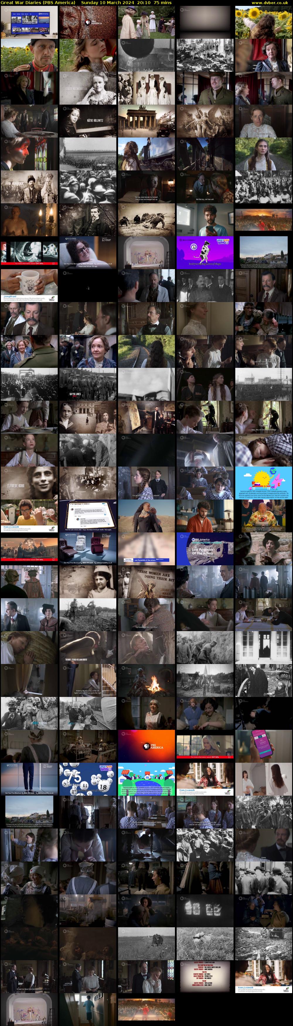 Great War Diaries (PBS America) Sunday 10 March 2024 20:10 - 21:25