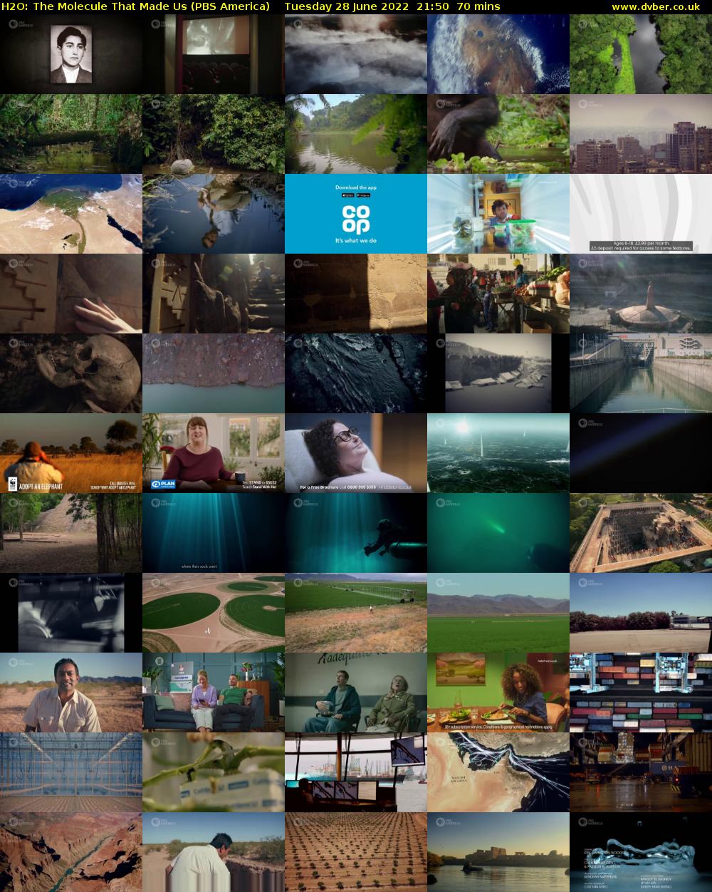 H2O: The Molecule That Made Us (PBS America) Tuesday 28 June 2022 21:50 - 23:00