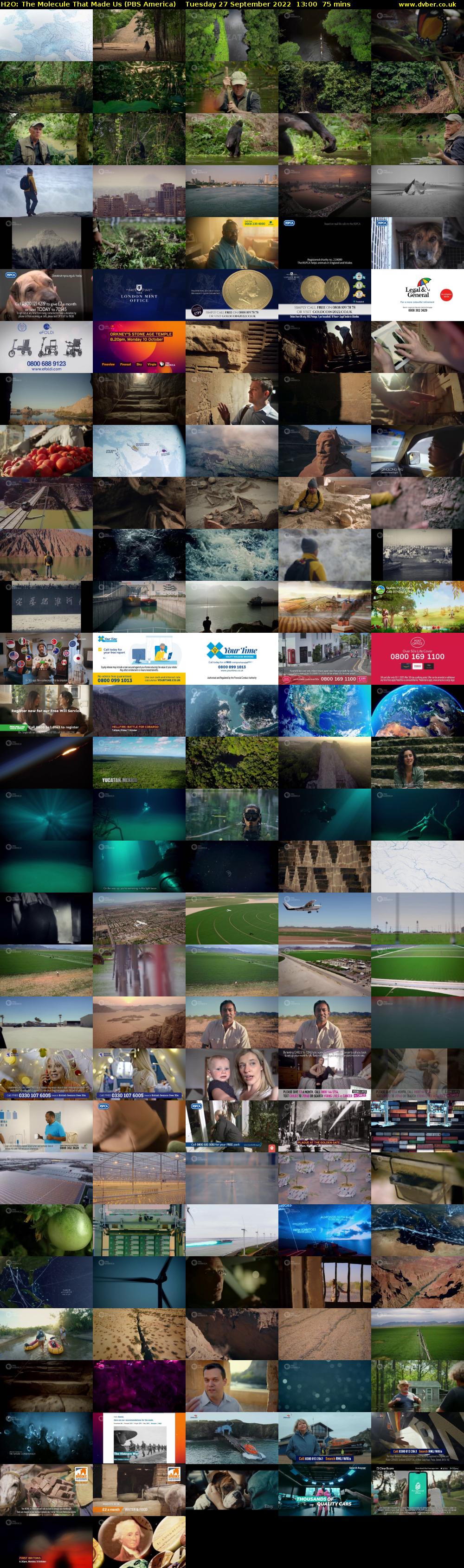 H2O: The Molecule That Made Us (PBS America) Tuesday 27 September 2022 13:00 - 14:15