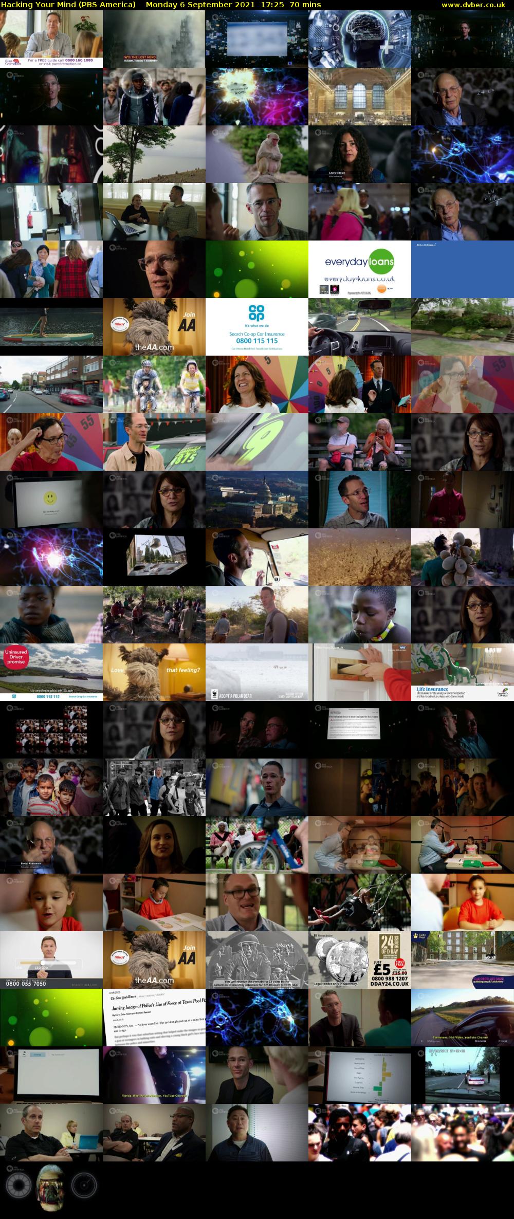Hacking Your Mind (PBS America) Monday 6 September 2021 17:25 - 18:35
