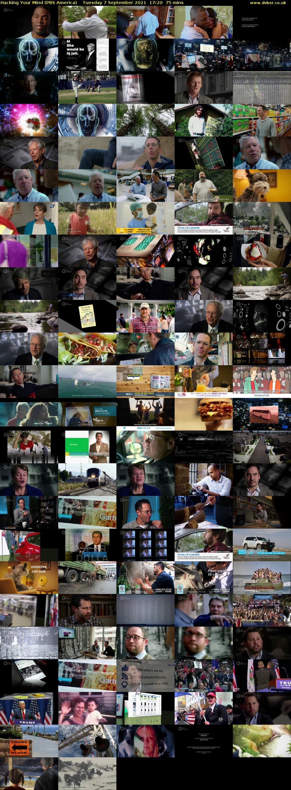 Hacking Your Mind (PBS America) Tuesday 7 September 2021 17:20 - 18:35