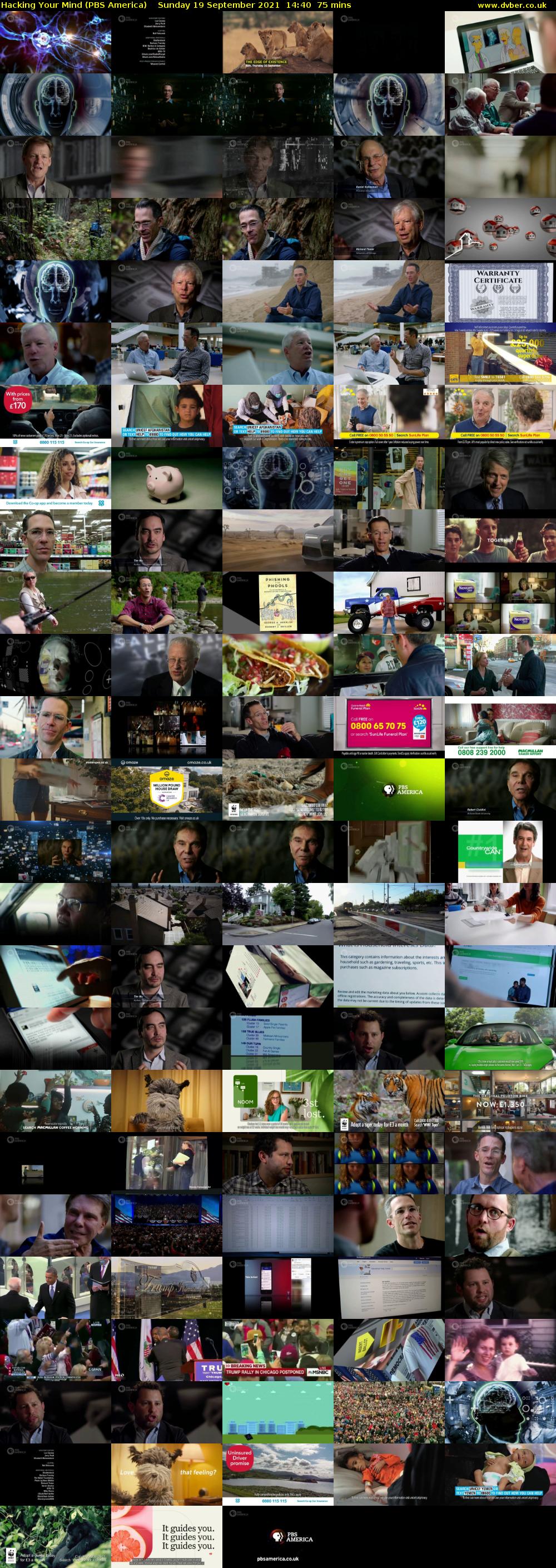 Hacking Your Mind (PBS America) Sunday 19 September 2021 14:40 - 15:55