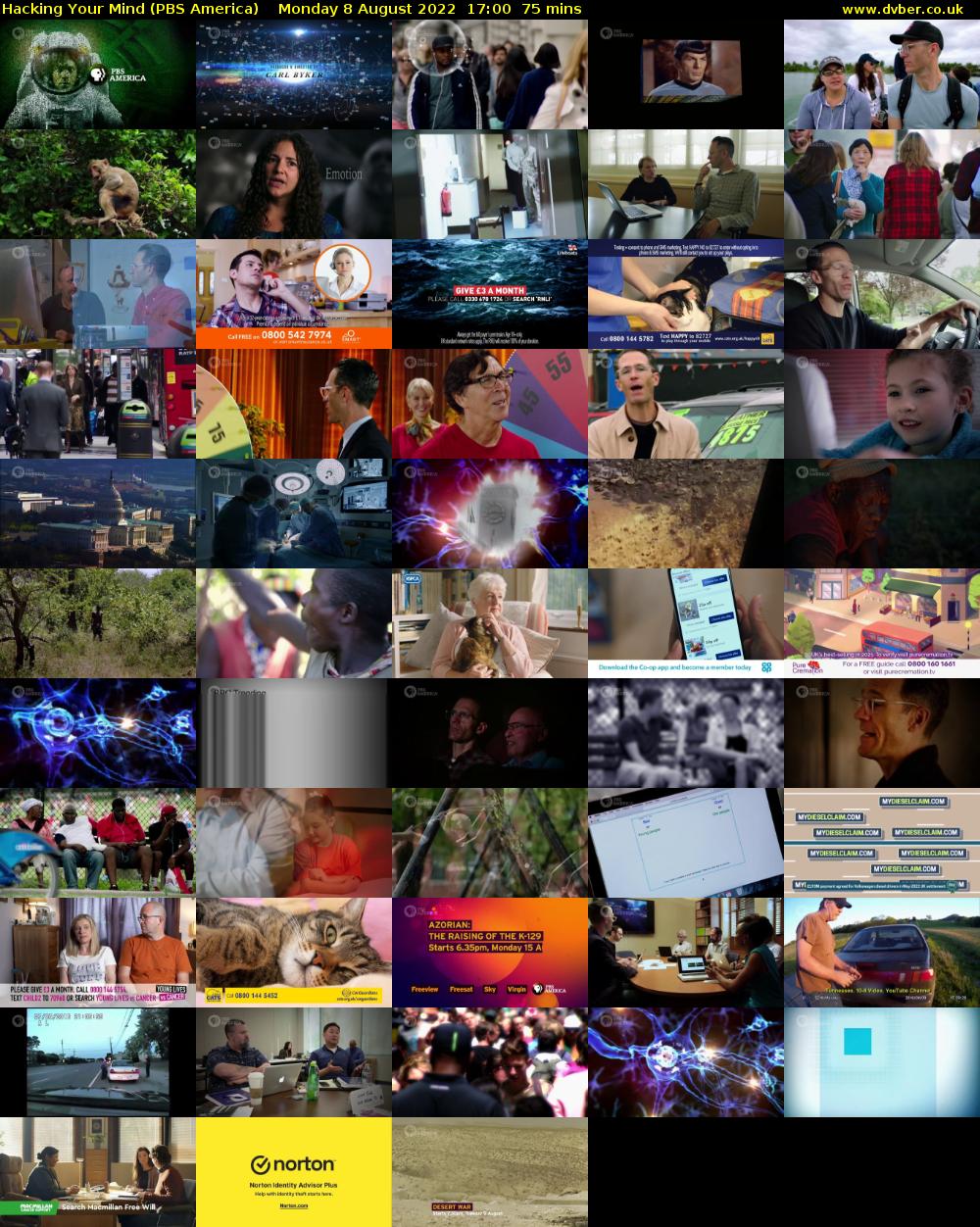 Hacking Your Mind (PBS America) Monday 8 August 2022 17:00 - 18:15