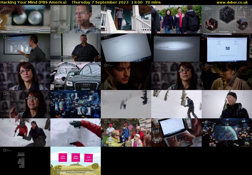 Hacking Your Mind (PBS America) Thursday 7 September 2023 13:00 - 14:10