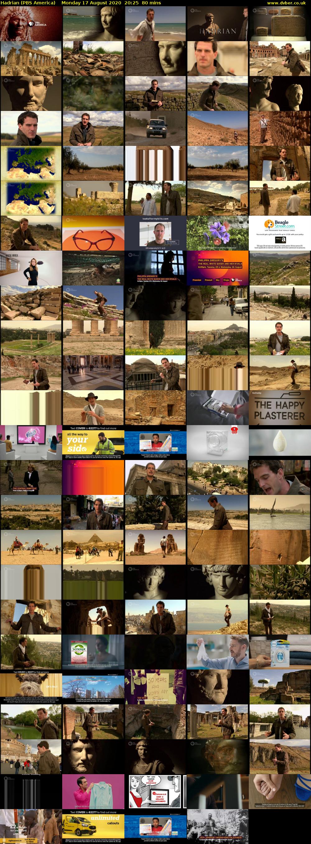 Hadrian (PBS America) Monday 17 August 2020 20:25 - 21:45
