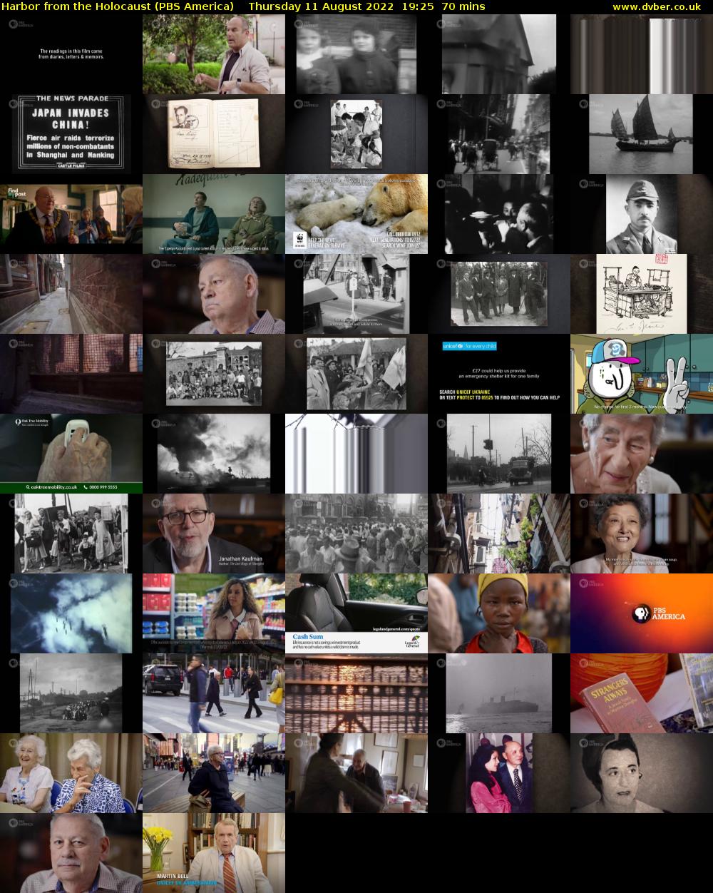 Harbor from the Holocaust (PBS America) Thursday 11 August 2022 19:25 - 20:35