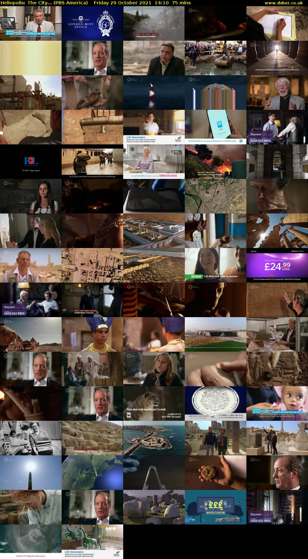 Heliopolis: The City... (PBS America) Friday 29 October 2021 14:10 - 15:25