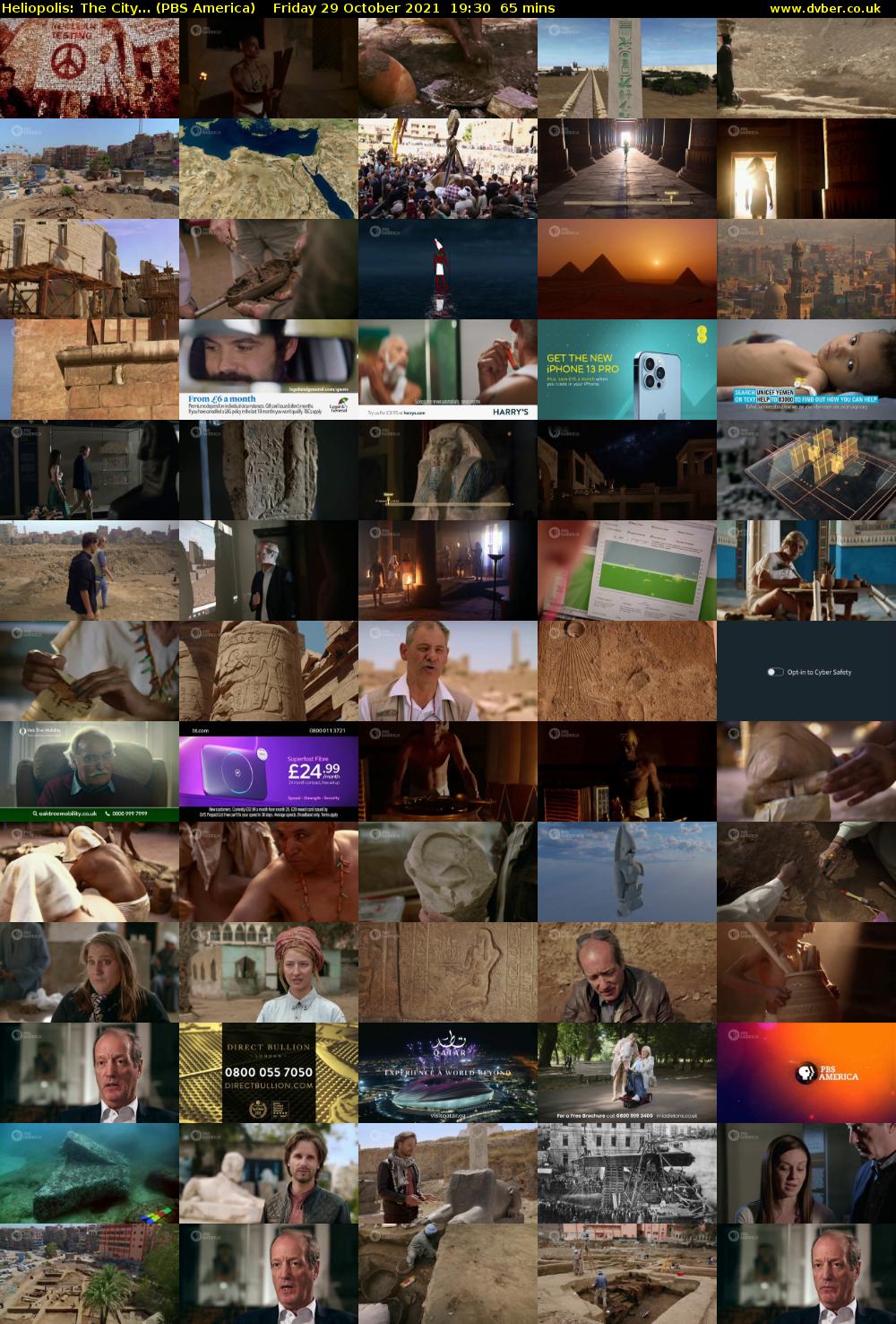 Heliopolis: The City... (PBS America) Friday 29 October 2021 19:30 - 20:35
