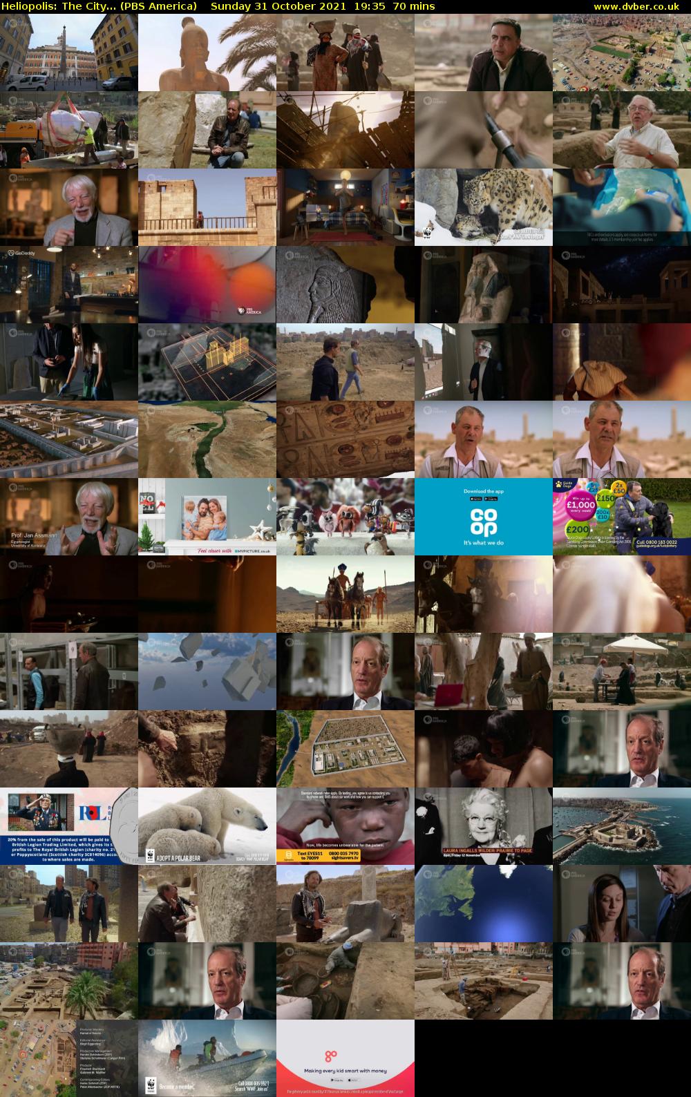 Heliopolis: The City... (PBS America) Sunday 31 October 2021 19:35 - 20:45