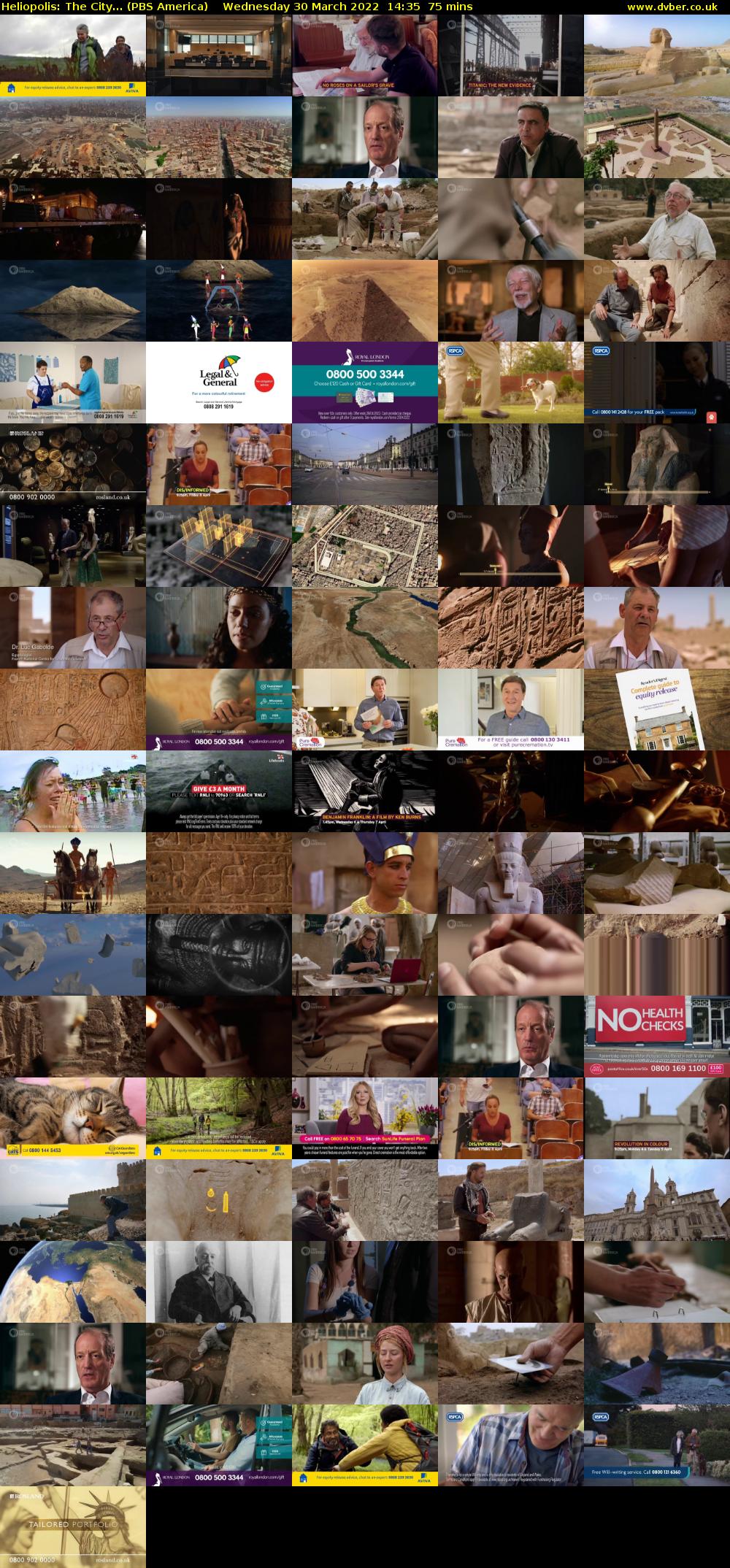 Heliopolis: The City... (PBS America) Wednesday 30 March 2022 14:35 - 15:50