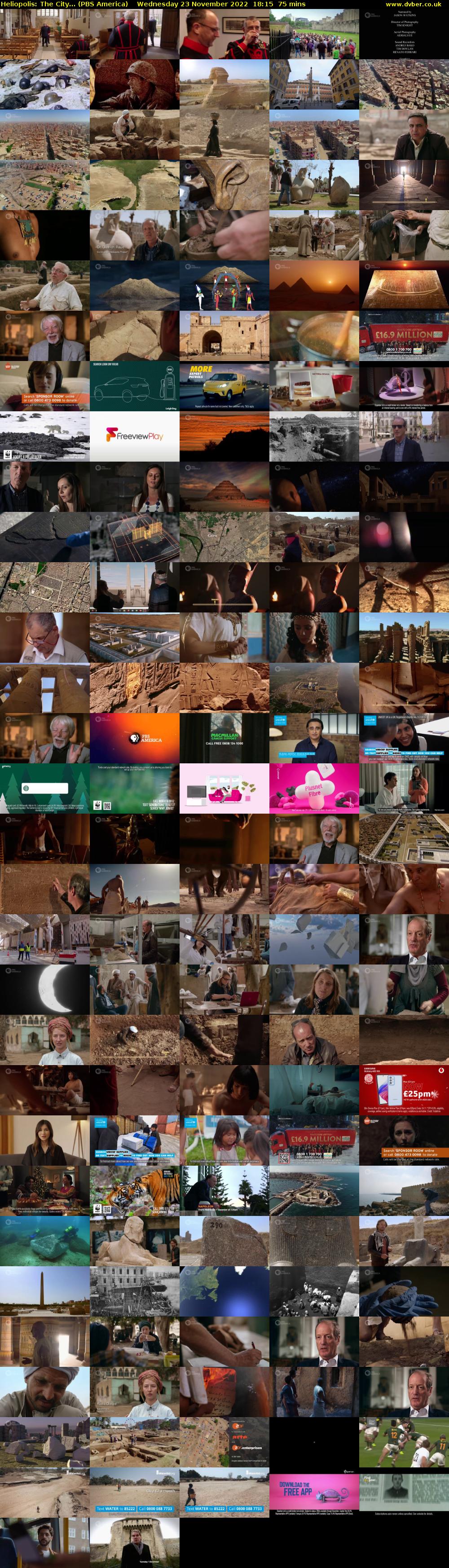 Heliopolis: The City... (PBS America) Wednesday 23 November 2022 18:15 - 19:30