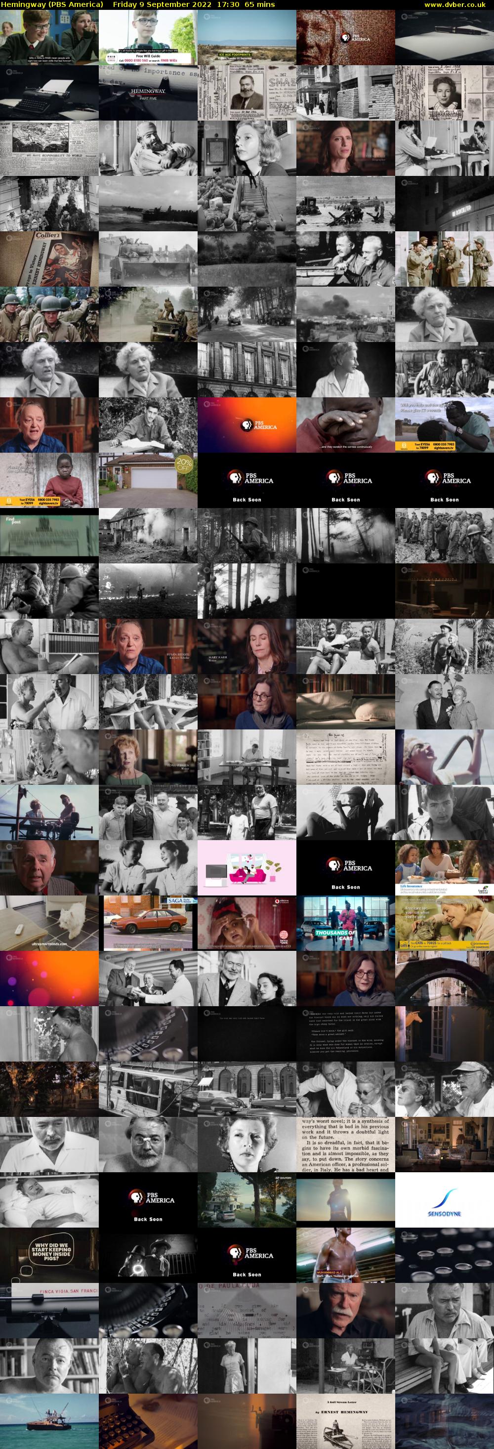 Hemingway (PBS America) Friday 9 September 2022 17:30 - 18:35