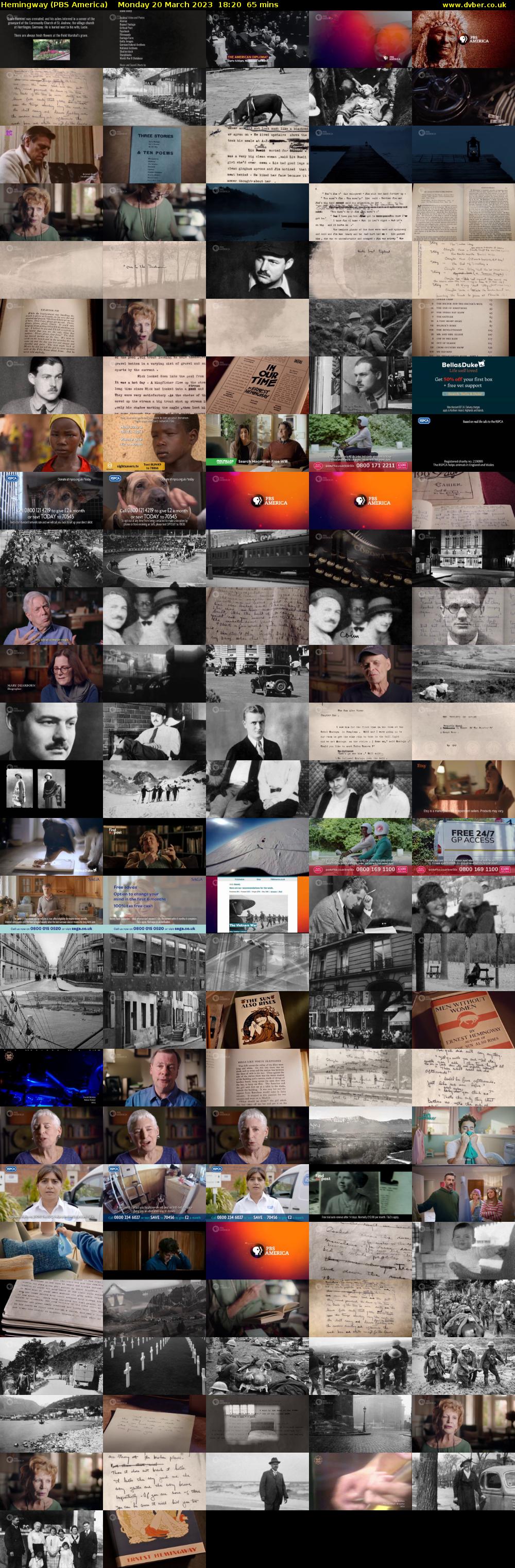 Hemingway (PBS America) Monday 20 March 2023 18:20 - 19:25