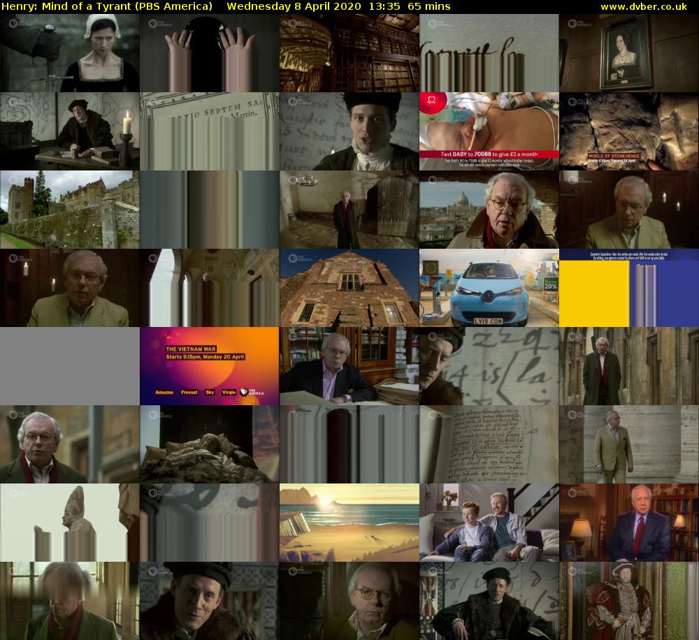 Henry: Mind of a Tyrant (PBS America) Wednesday 8 April 2020 13:35 - 14:40