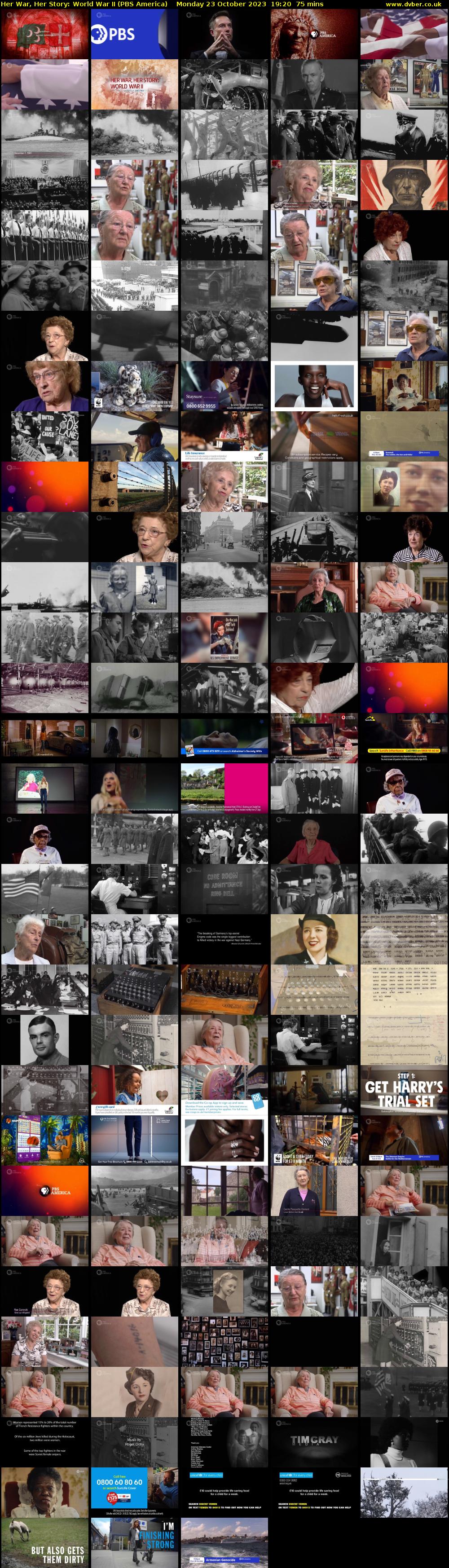 Her War, Her Story: World War II (PBS America) Monday 23 October 2023 19:20 - 20:35