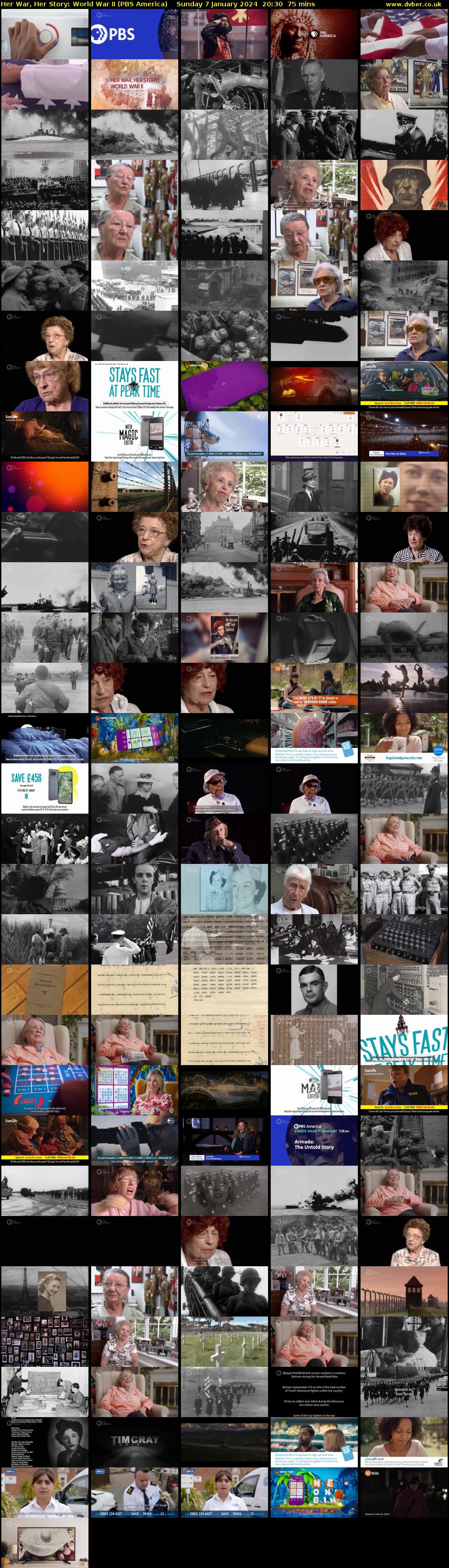 Her War, Her Story: World War II (PBS America) Sunday 7 January 2024 20:30 - 21:45