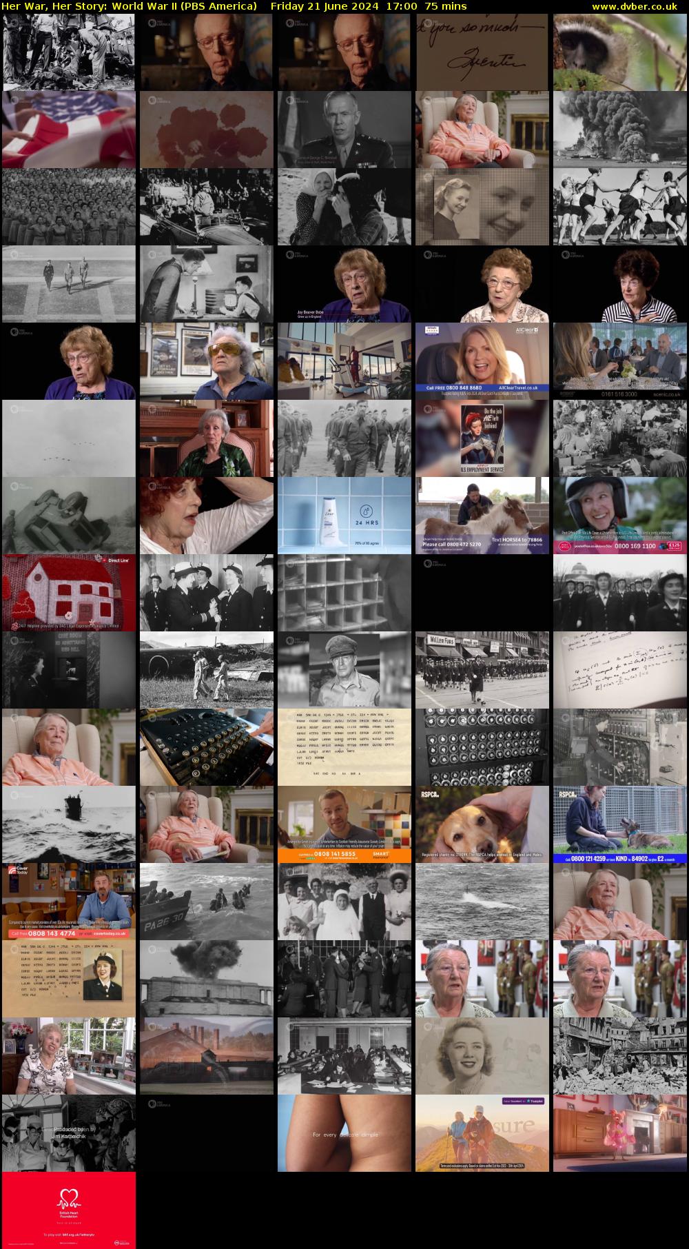 Her War, Her Story: World War II (PBS America) Friday 21 June 2024 17:00 - 18:15