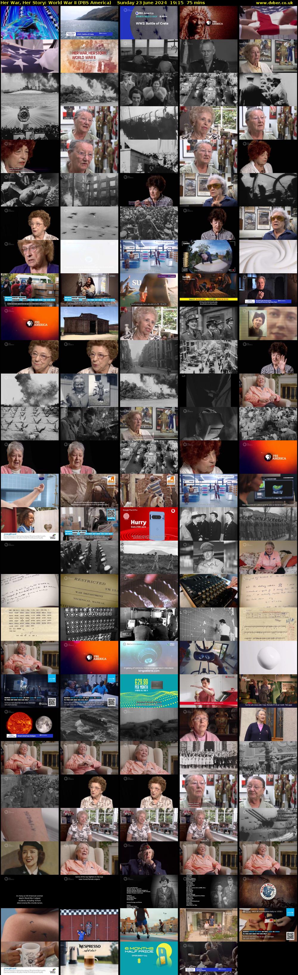Her War, Her Story: World War II (PBS America) Sunday 23 June 2024 19:15 - 20:30