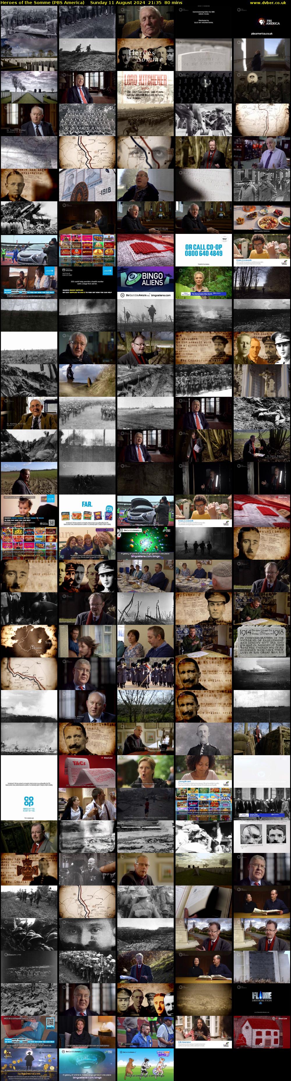 Heroes of the Somme (PBS America) Sunday 11 August 2024 21:35 - 22:55