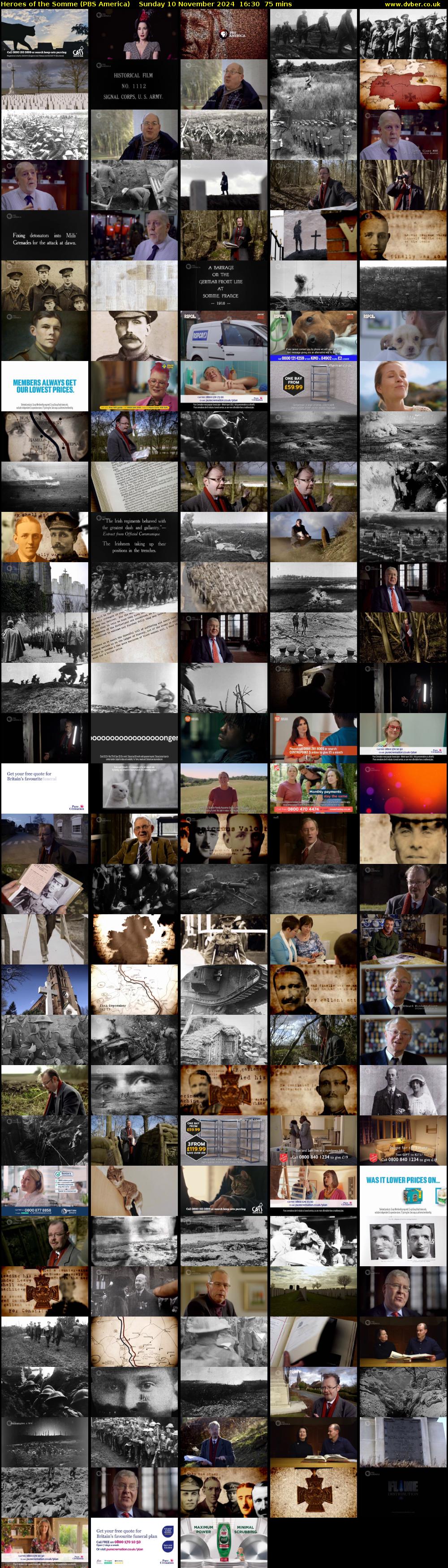 Heroes of the Somme (PBS America) Sunday 10 November 2024 16:30 - 17:45