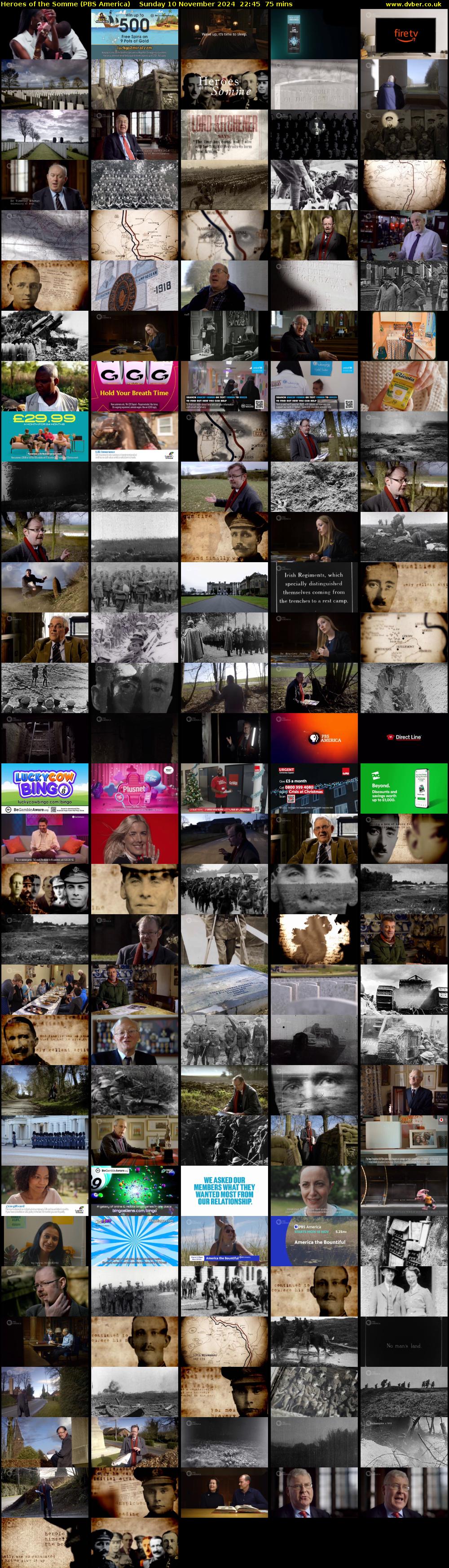 Heroes of the Somme (PBS America) Sunday 10 November 2024 22:45 - 00:00