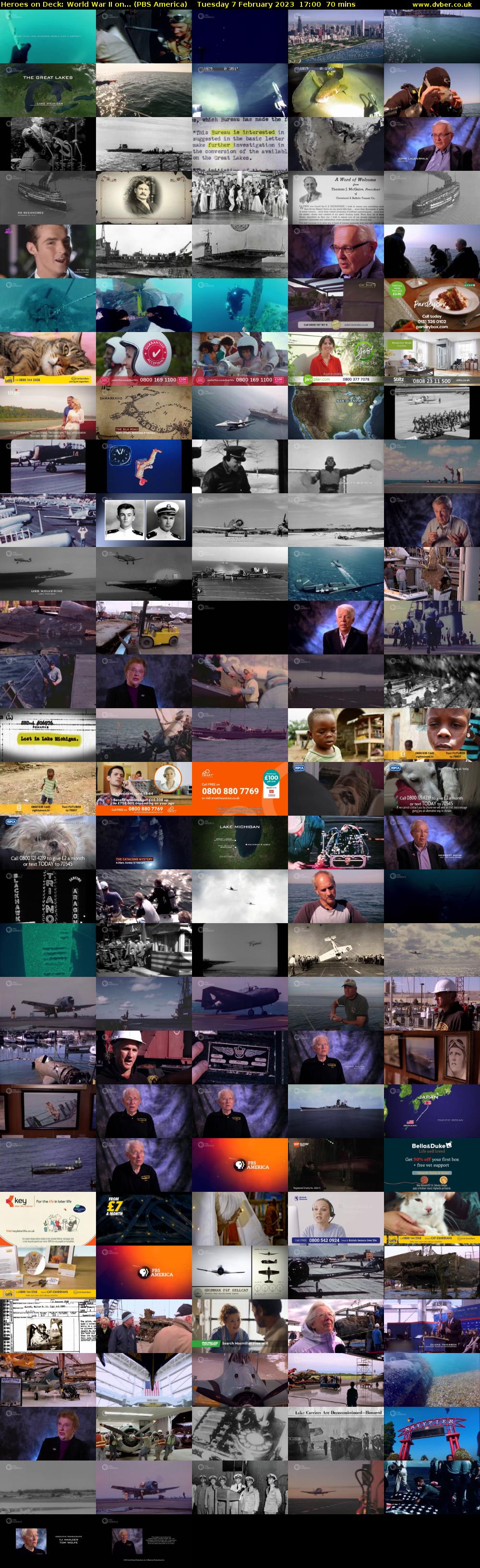 Heroes on Deck: World War II on... (PBS America) Tuesday 7 February 2023 17:00 - 18:10