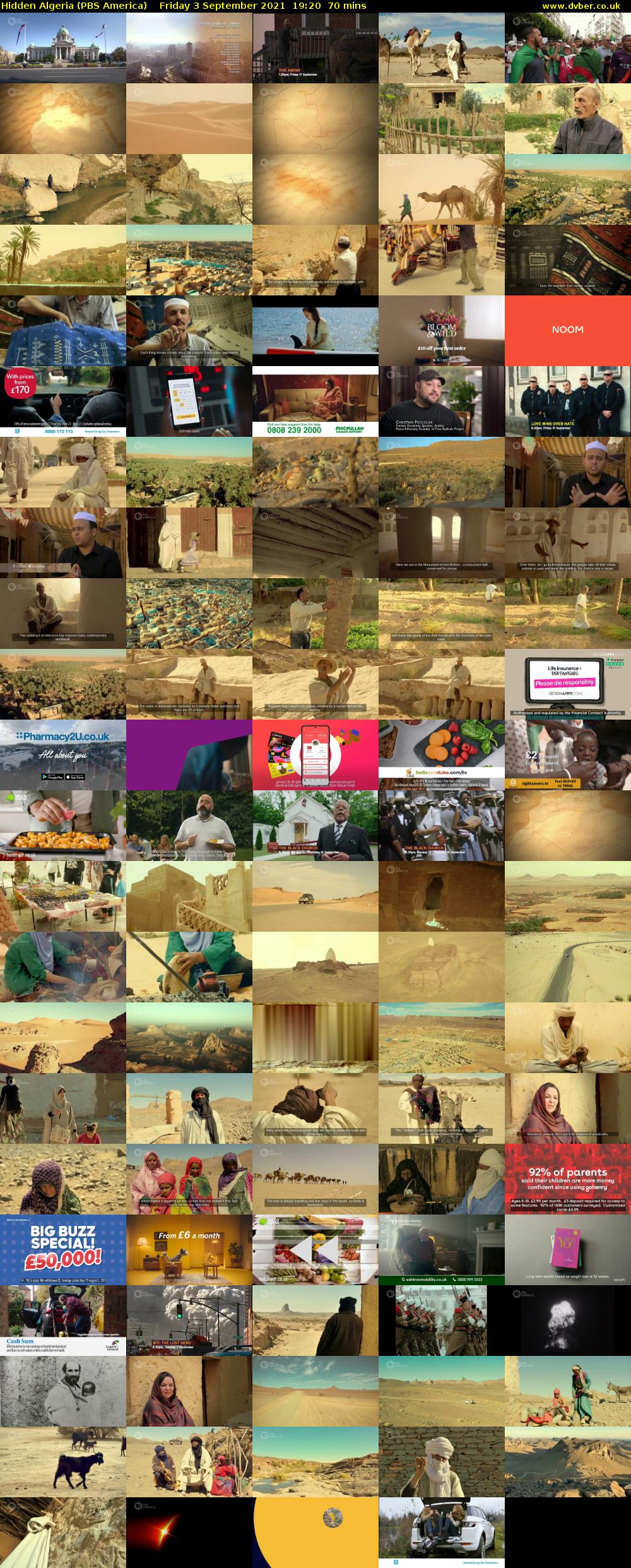 Hidden Algeria (PBS America) Friday 3 September 2021 19:20 - 20:30