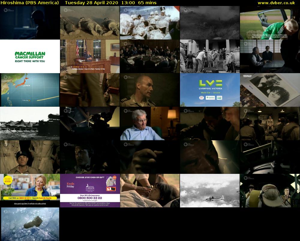 Hiroshima (PBS America) Tuesday 28 April 2020 13:00 - 14:05