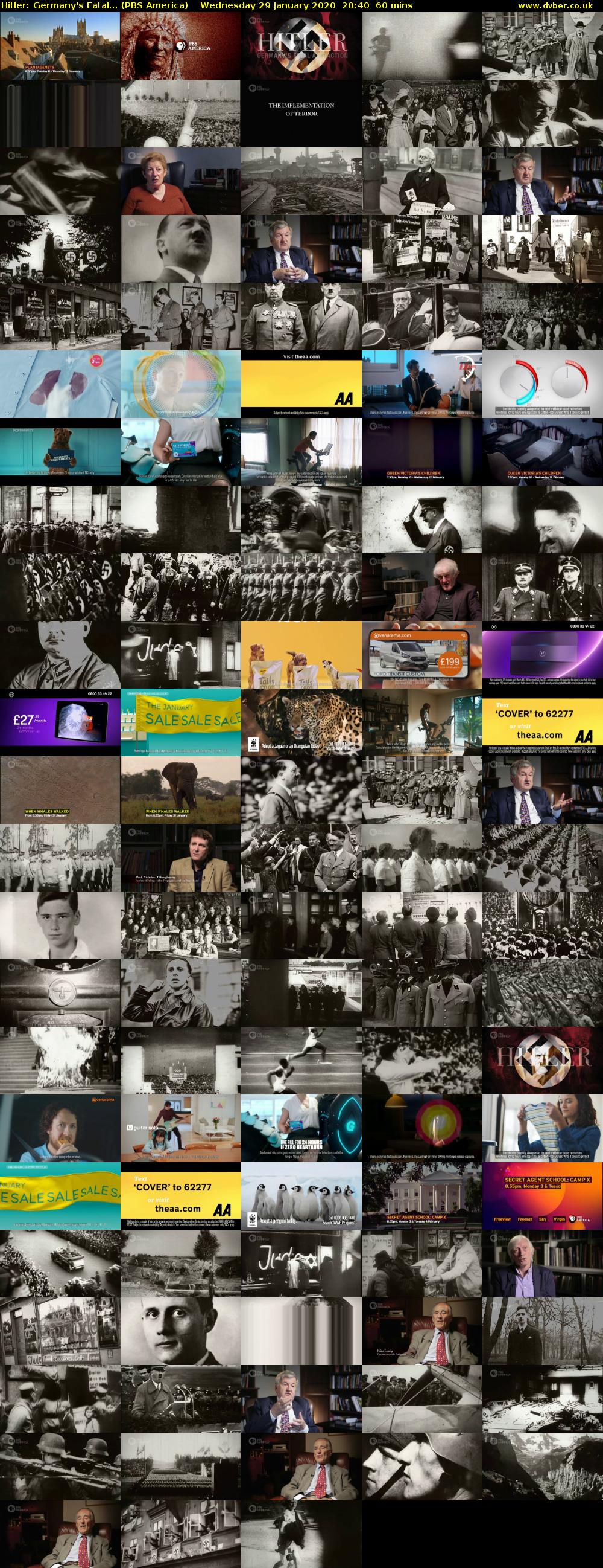 Hitler: Germany's Fatal... (PBS America) Wednesday 29 January 2020 20:40 - 21:40