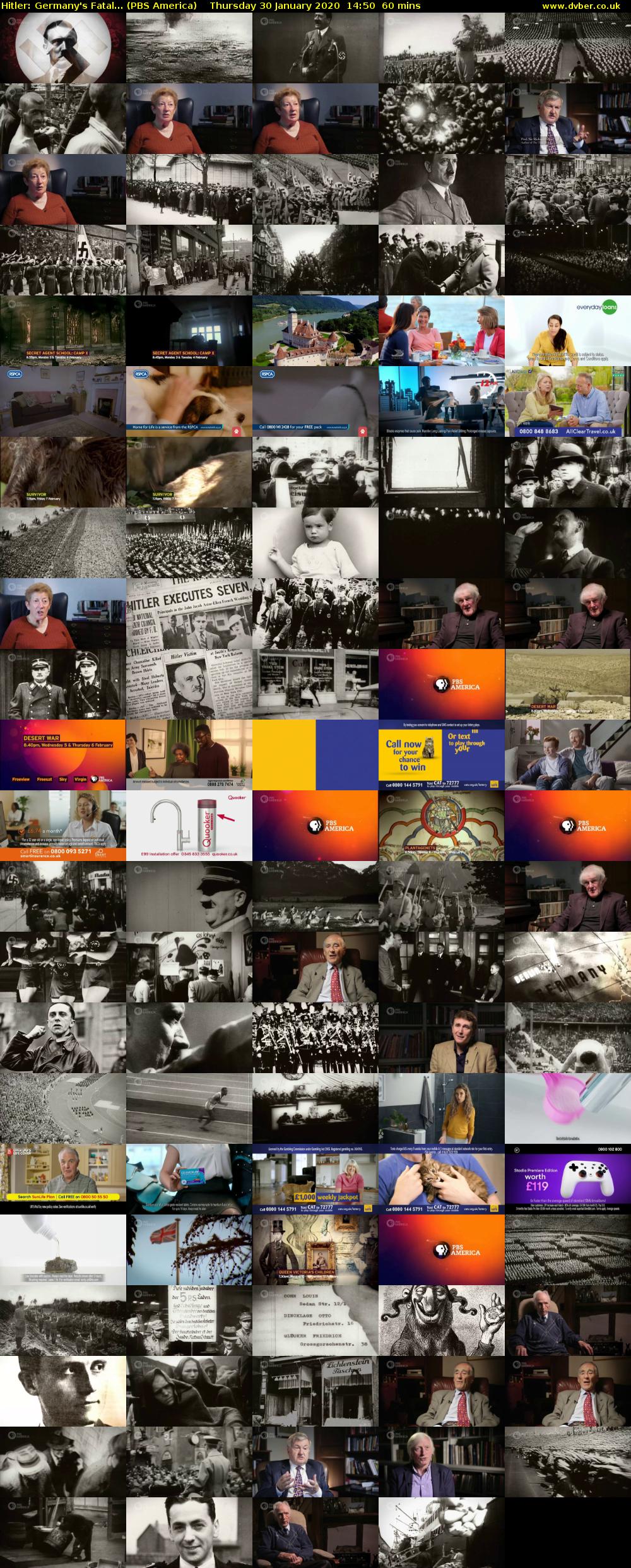 Hitler: Germany's Fatal... (PBS America) Thursday 30 January 2020 14:50 - 15:50