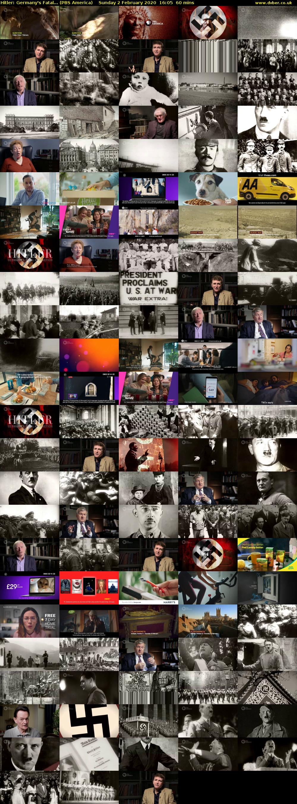 Hitler: Germany's Fatal... (PBS America) Sunday 2 February 2020 16:05 - 17:05