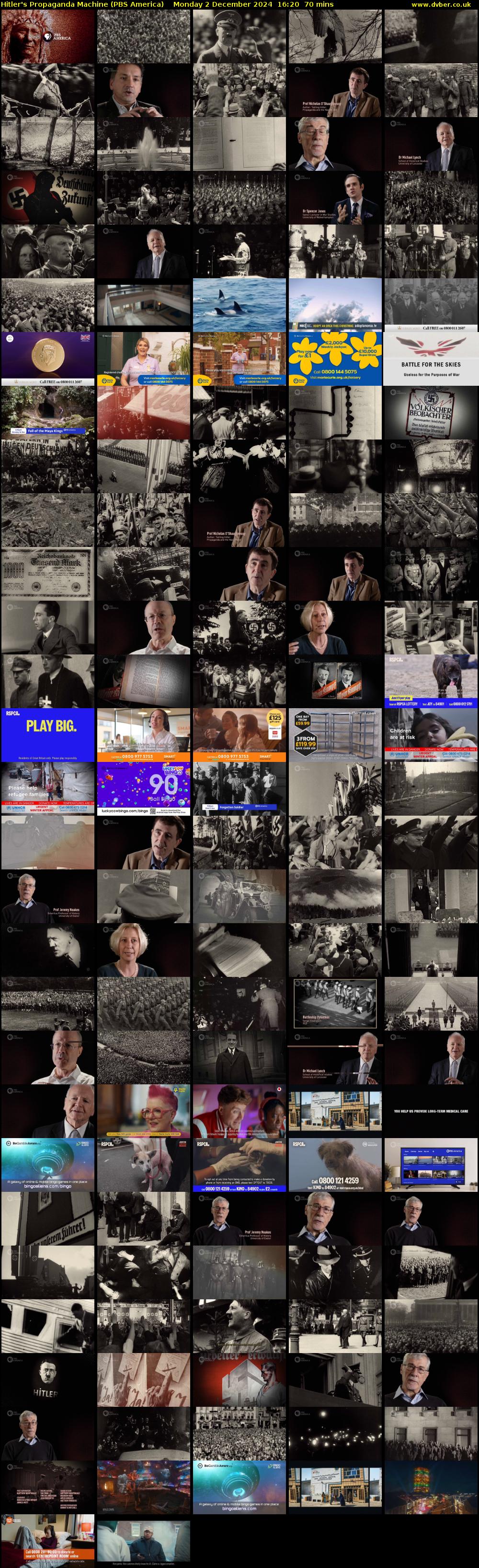 Hitler's Propaganda Machine (PBS America) Monday 2 December 2024 16:20 - 17:30
