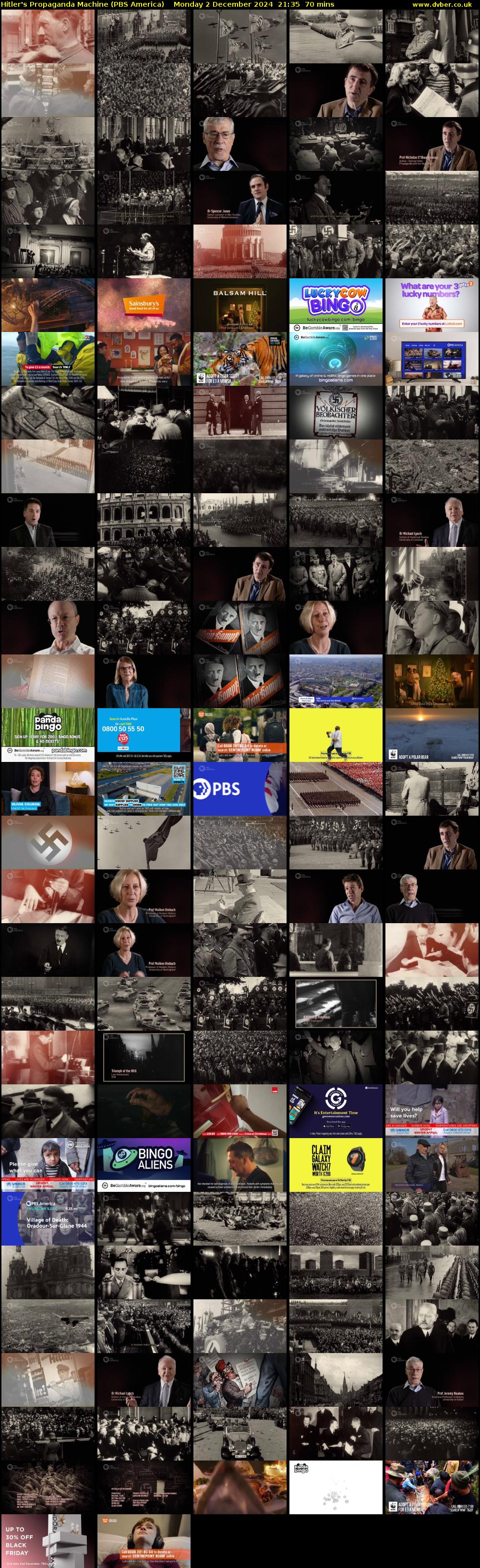 Hitler's Propaganda Machine (PBS America) Monday 2 December 2024 21:35 - 22:45