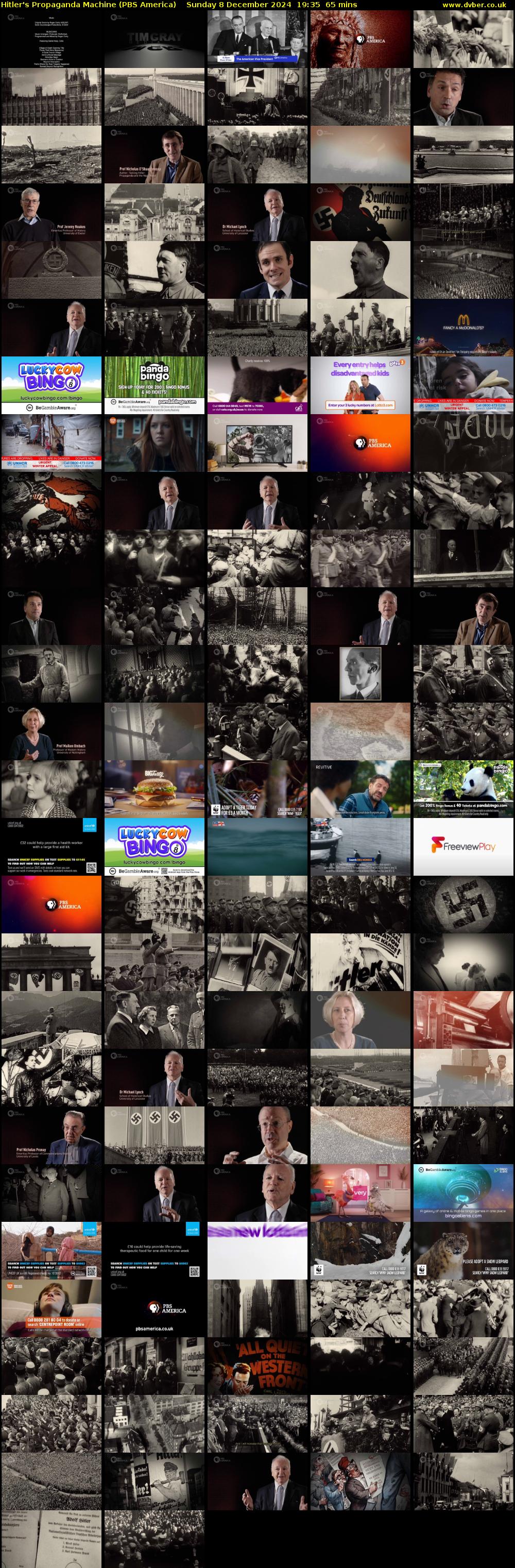 Hitler's Propaganda Machine (PBS America) Sunday 8 December 2024 19:35 - 20:40