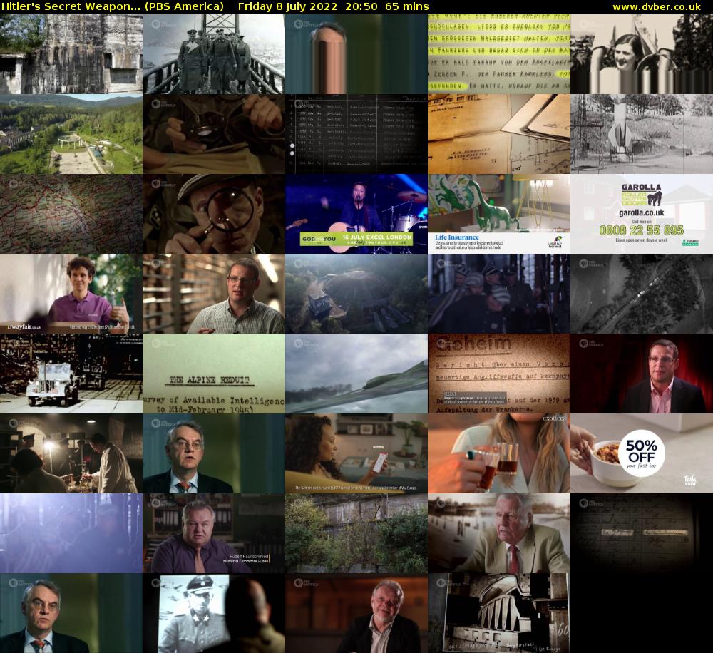 Hitler's Secret Weapon... (PBS America) Friday 8 July 2022 20:50 - 21:55