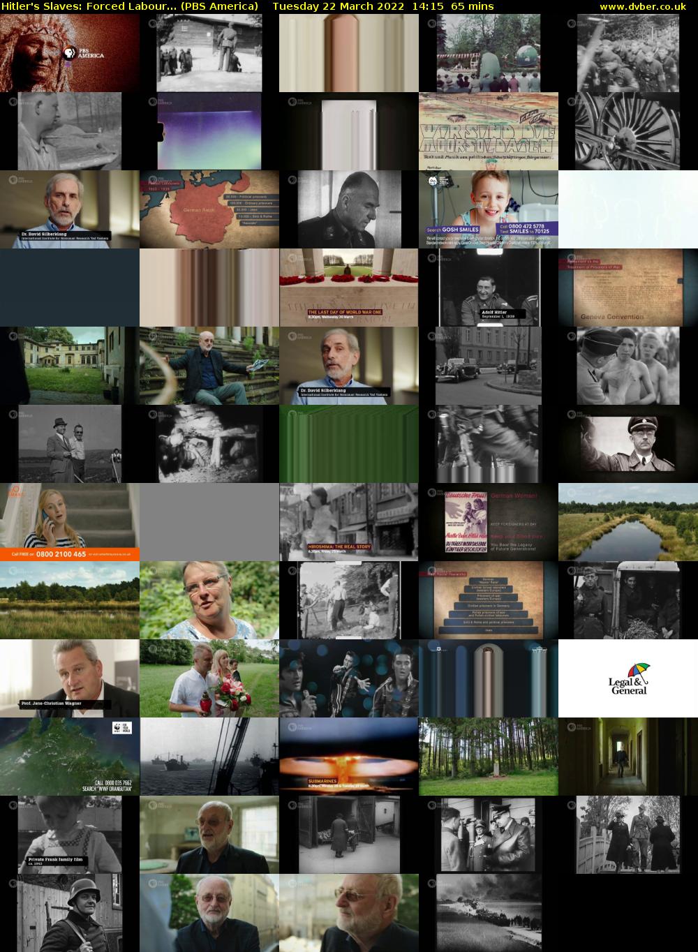 Hitler's Slaves: Forced Labour... (PBS America) Tuesday 22 March 2022 14:15 - 15:20