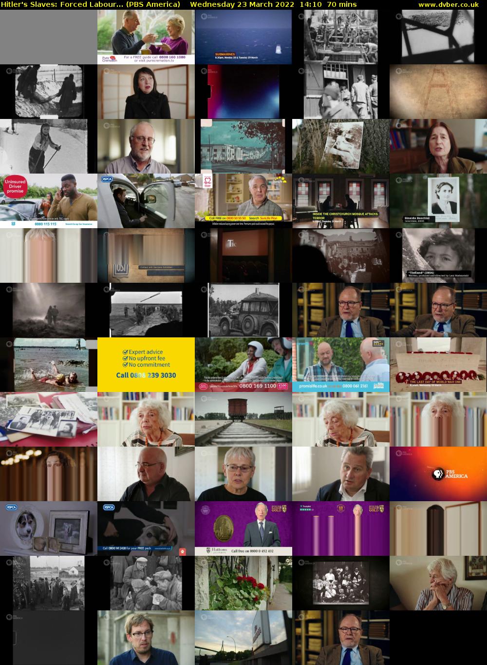 Hitler's Slaves: Forced Labour... (PBS America) Wednesday 23 March 2022 14:10 - 15:20