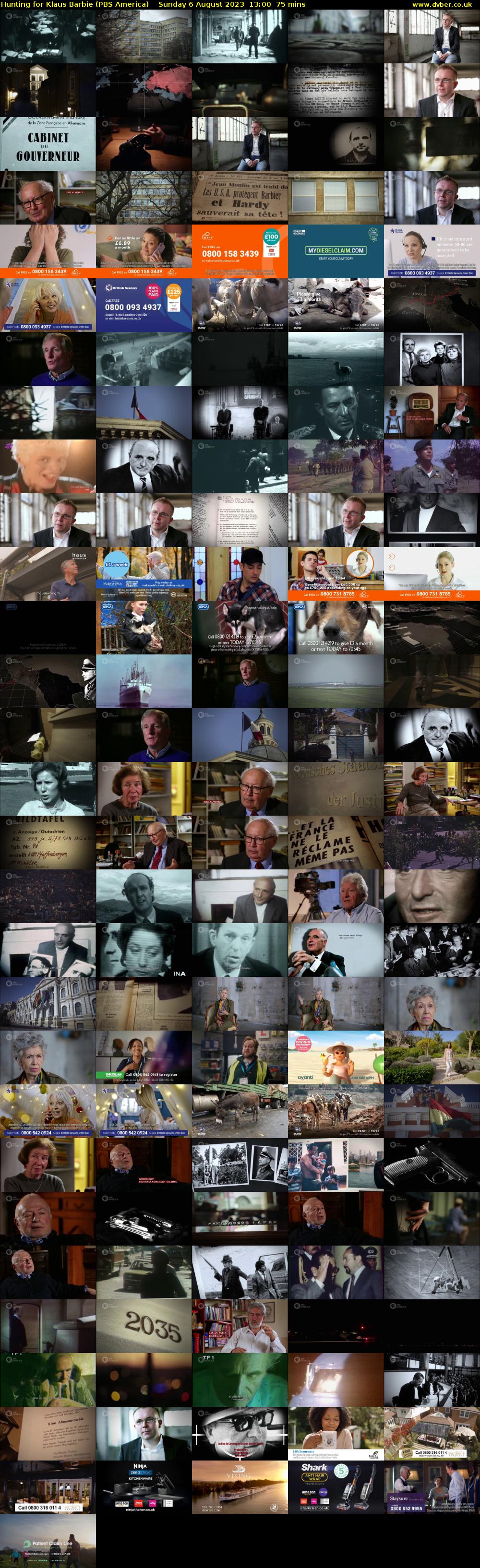 Hunting for Klaus Barbie (PBS America) Sunday 6 August 2023 13:00 - 14:15