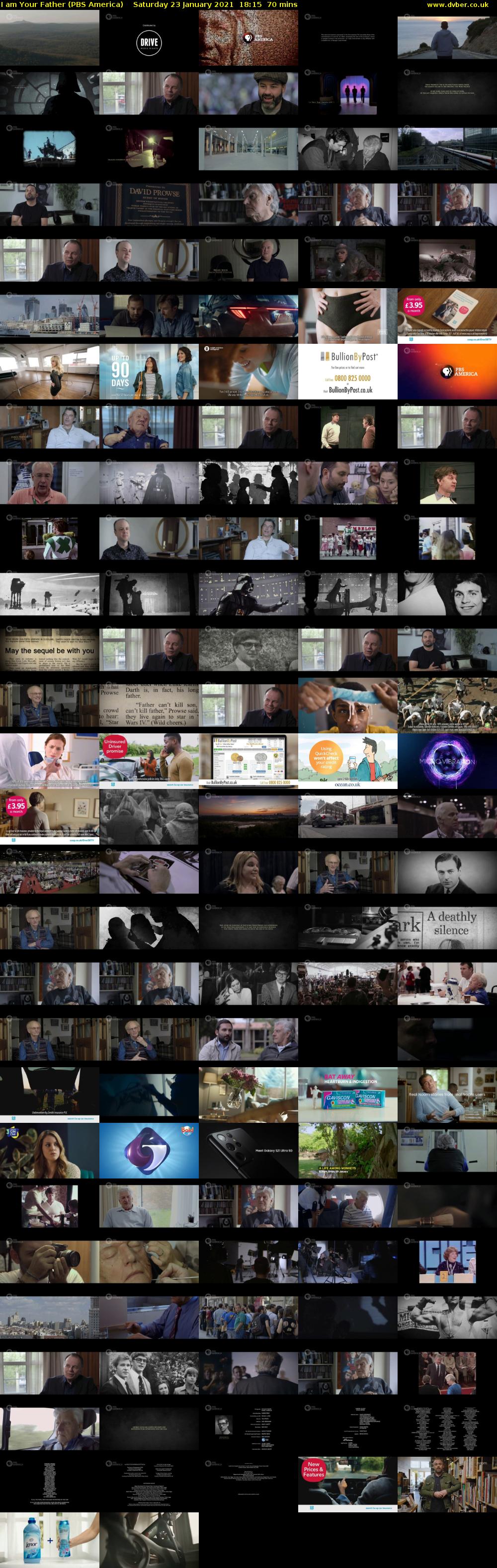 I am Your Father (PBS America) Saturday 23 January 2021 18:15 - 19:25