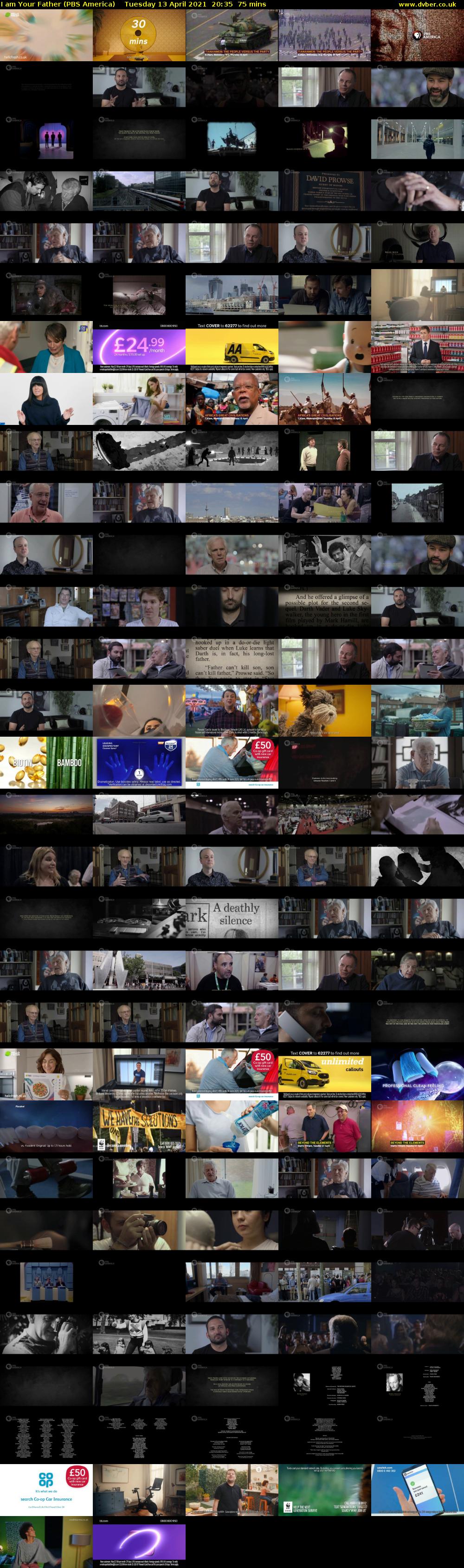 I am Your Father (PBS America) Tuesday 13 April 2021 20:35 - 21:50