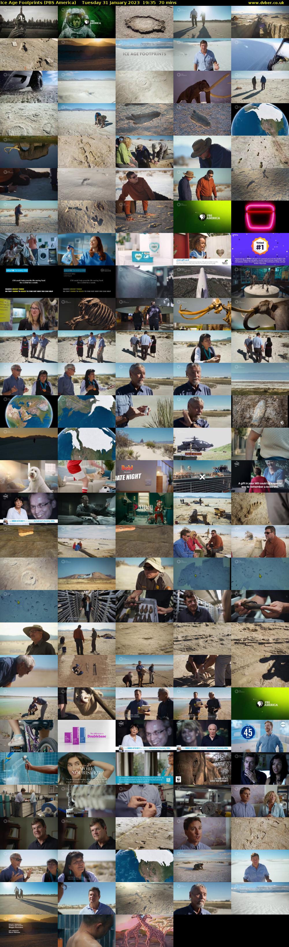 Ice Age Footprints (PBS America) Tuesday 31 January 2023 19:35 - 20:45