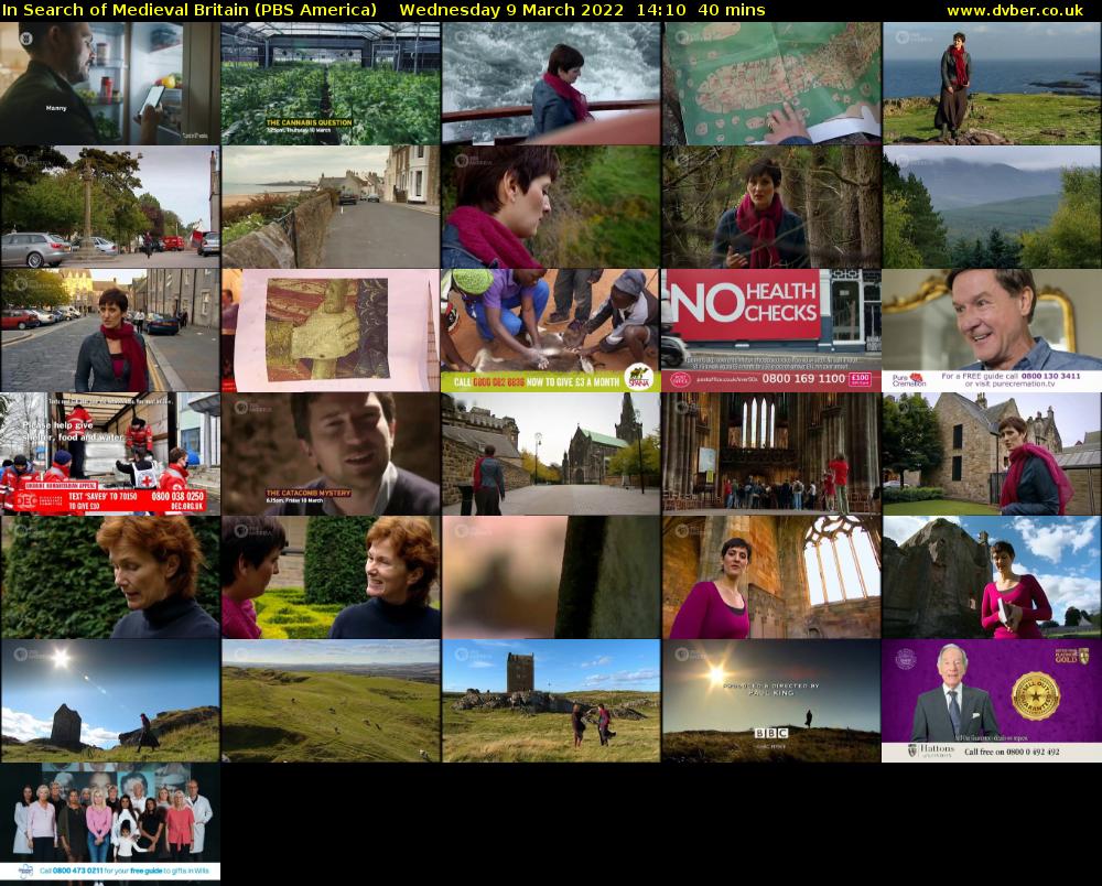 In Search of Medieval Britain (PBS America) Wednesday 9 March 2022 14:10 - 14:50