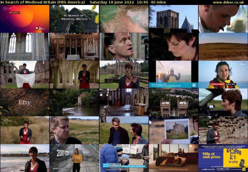 In Search of Medieval Britain (PBS America) Saturday 18 June 2022 16:40 - 17:20